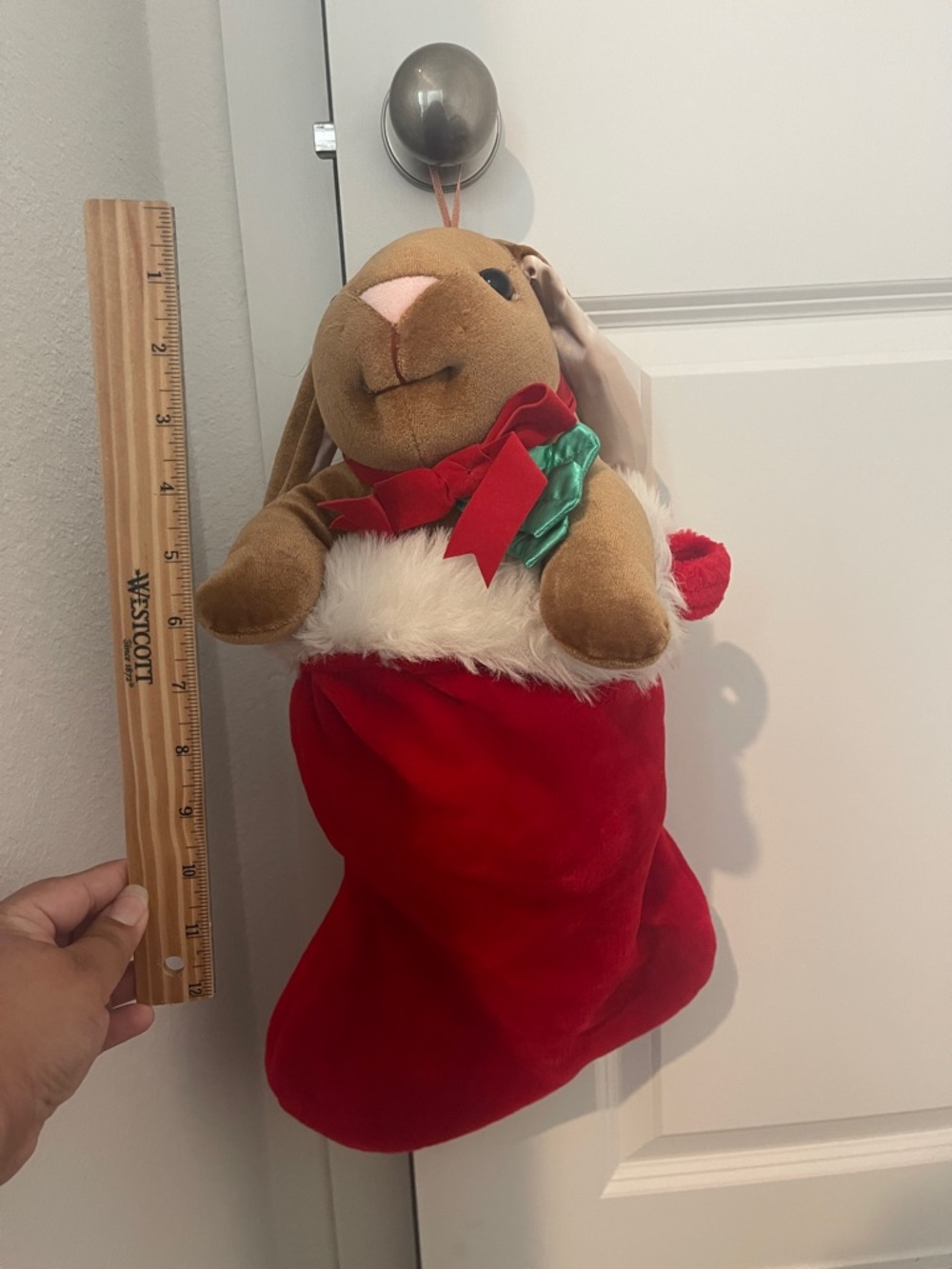 Vintage Christmas Velveteen Rabbit - Picture 3 of 17